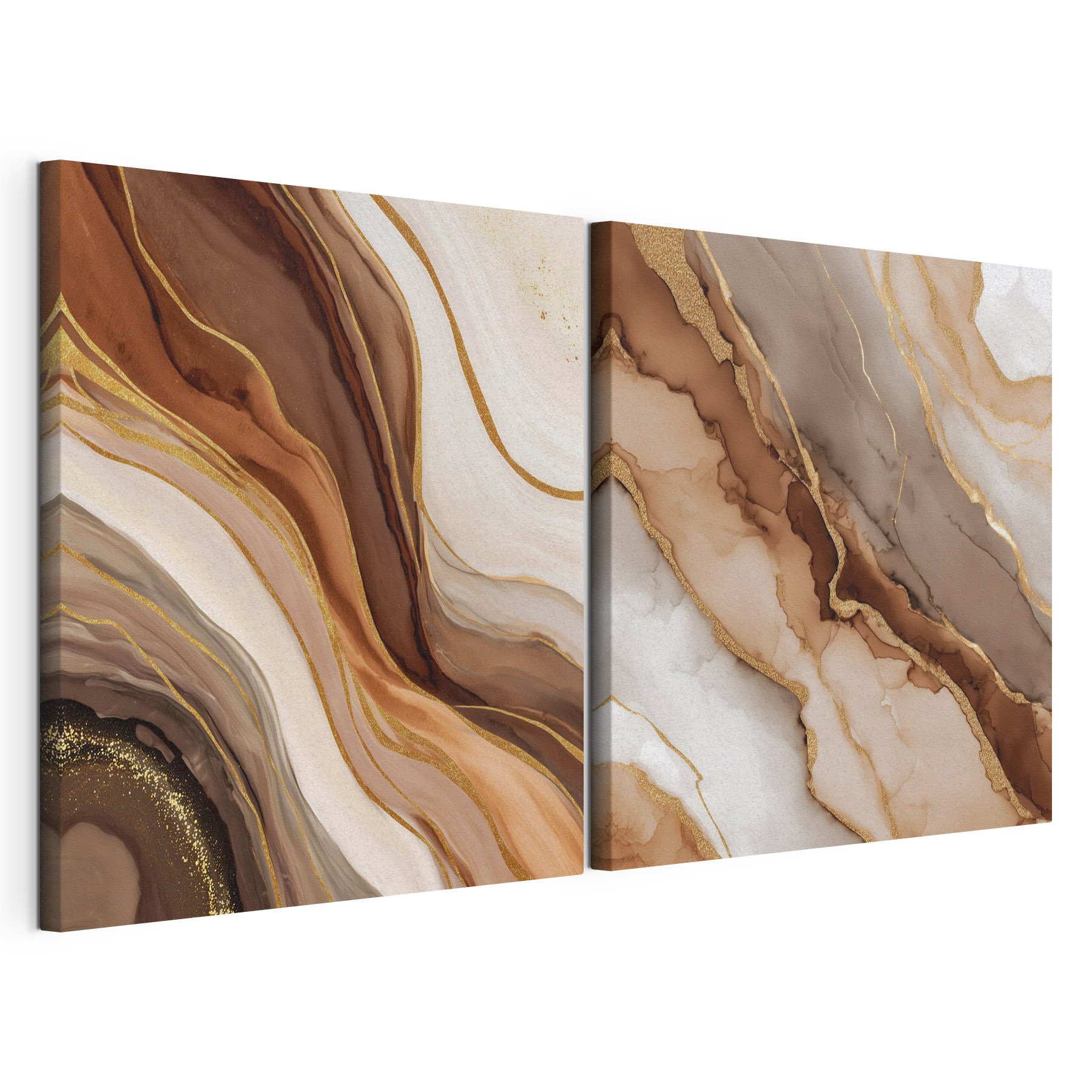 Flowing layers of earthy tones Flowing layers of earthy tones