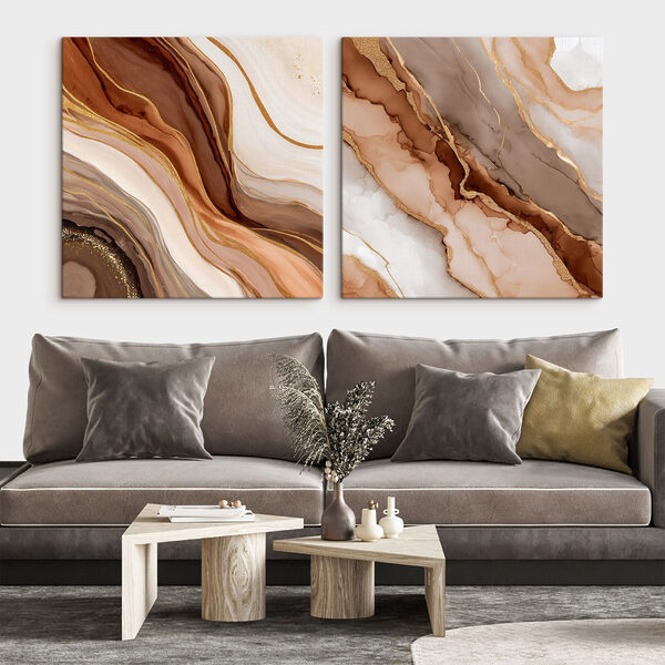 Flowing layers of earthy tones Flowing layers of earthy tones