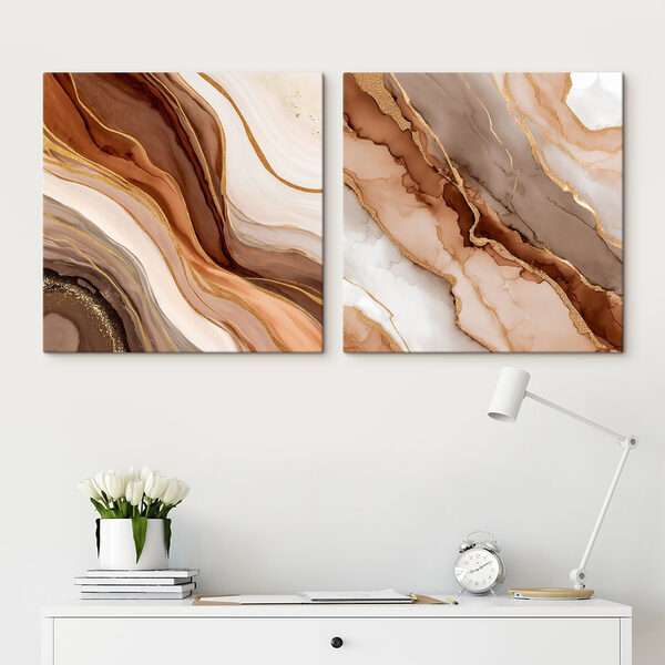 Flowing layers of earthy tones Flowing layers of earthy tones