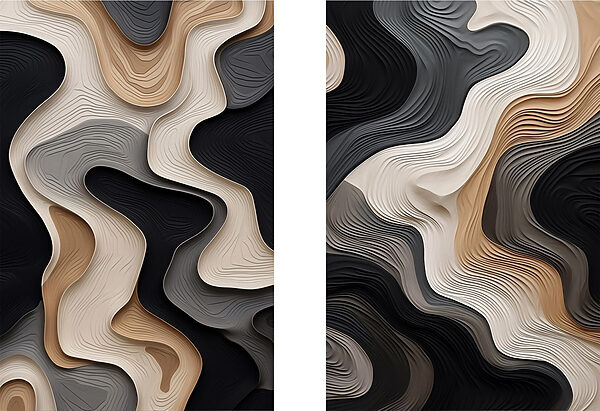 Flowing Patterns in Neutral Tones Flowing Patterns in Neutral Tones
