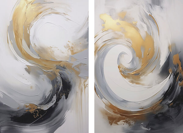Two images of a painting Two images of a painting