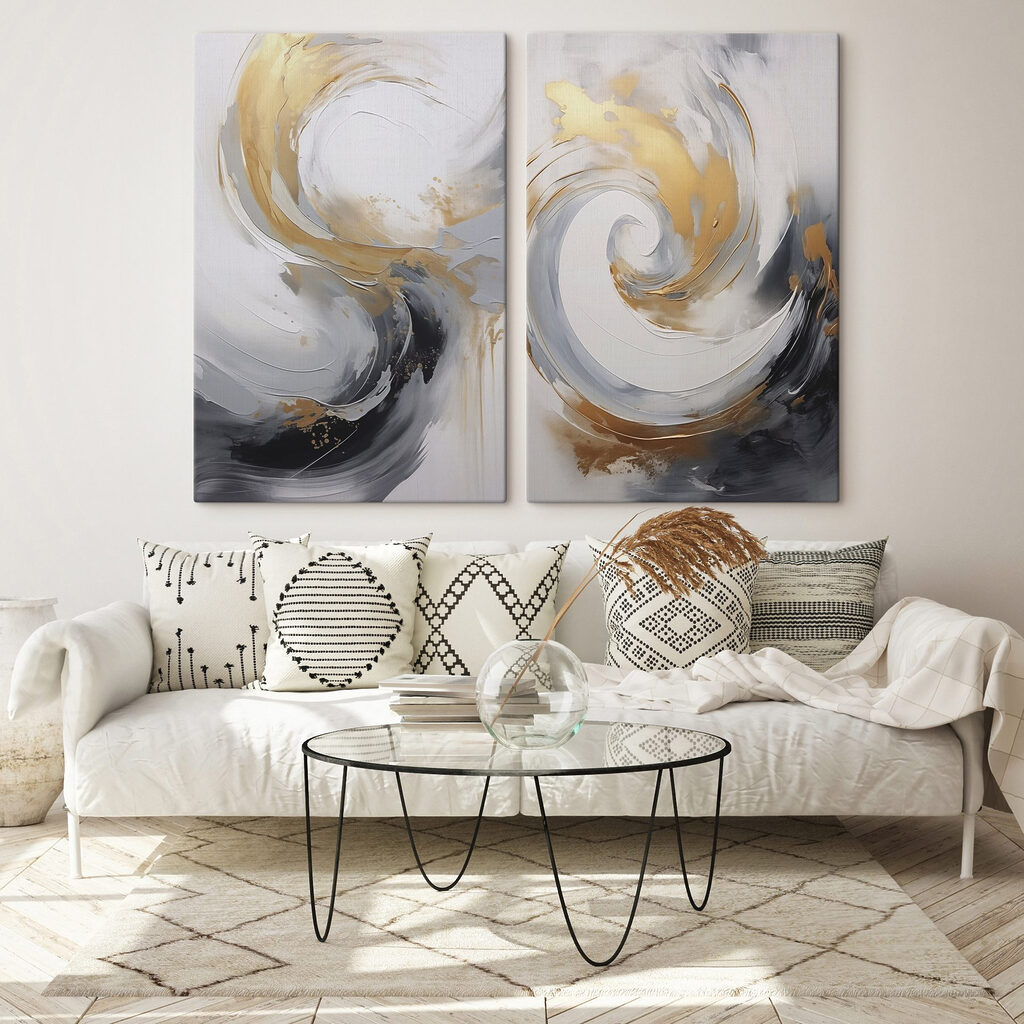 Two images of a painting Two images of a painting