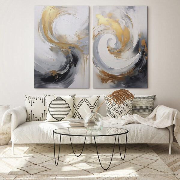 Two images of a painting Two images of a painting