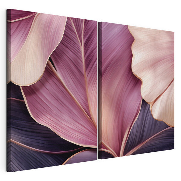 Sanfte Farbtöne unterstreichen die Eleganz der Natur Modularer Leinwanddruck Sanfte Farbtöne unterstreichen die Eleganz der Natur
