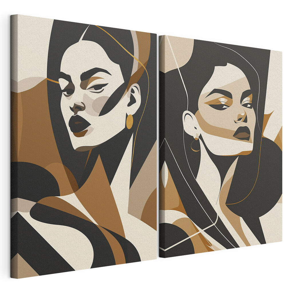 Collage of a woman's face
