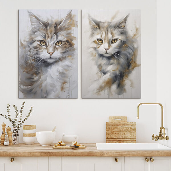 Painting of a cat