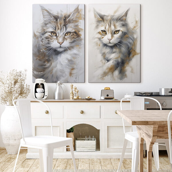 Painting of a cat