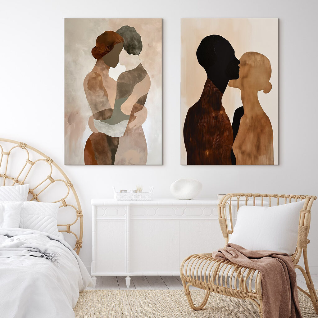 Two images of a couple of people Two images of a couple of people