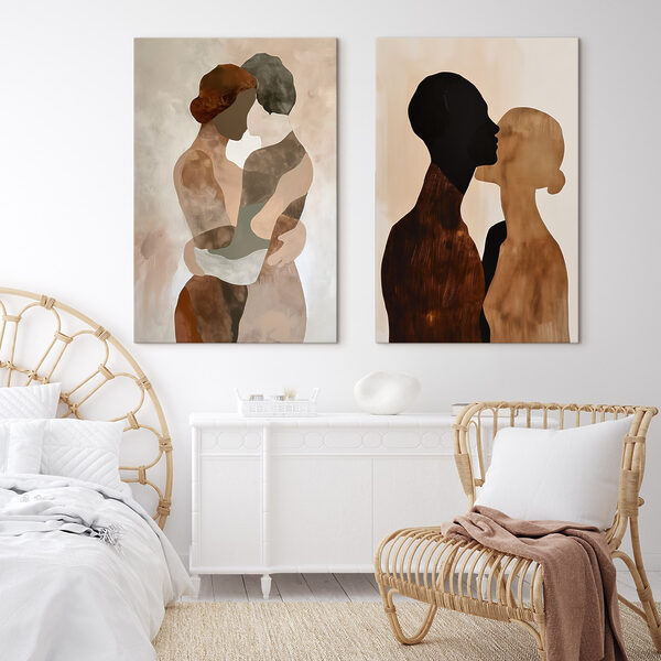 Two images of a couple of people Two images of a couple of people