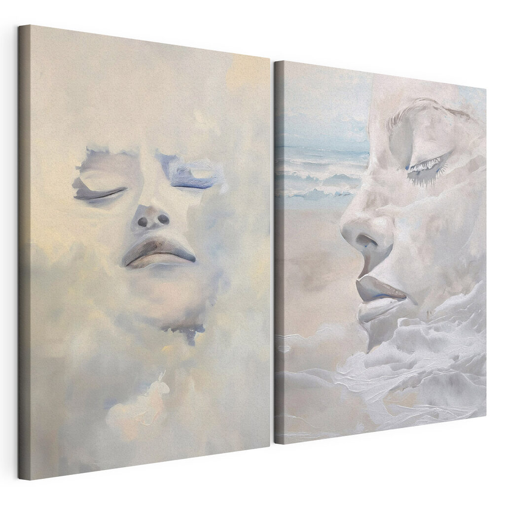 Painting of a woman's face