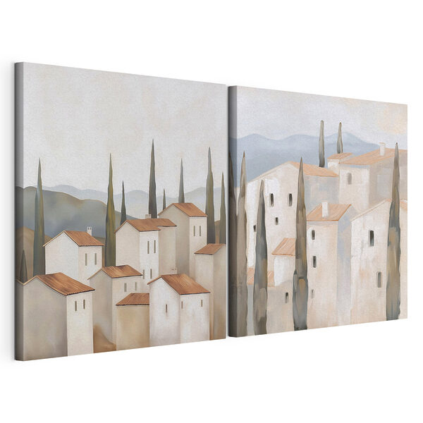 Painting of a village