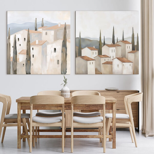 Painting of a village
