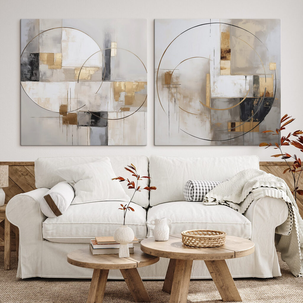 Abstract shapes in soft color palette Abstract shapes in soft color palette