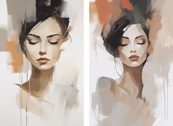 Painting of a woman Painting of a woman