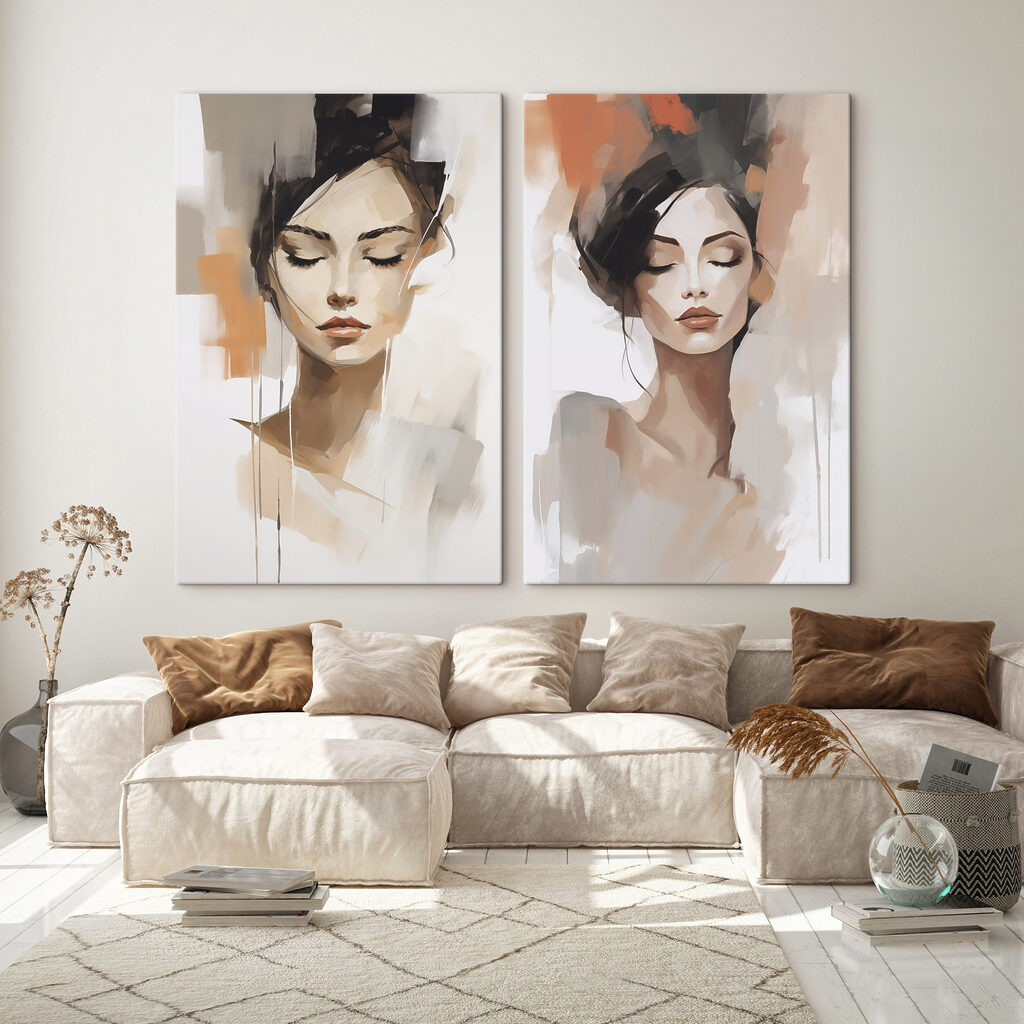 Painting of a woman Painting of a woman