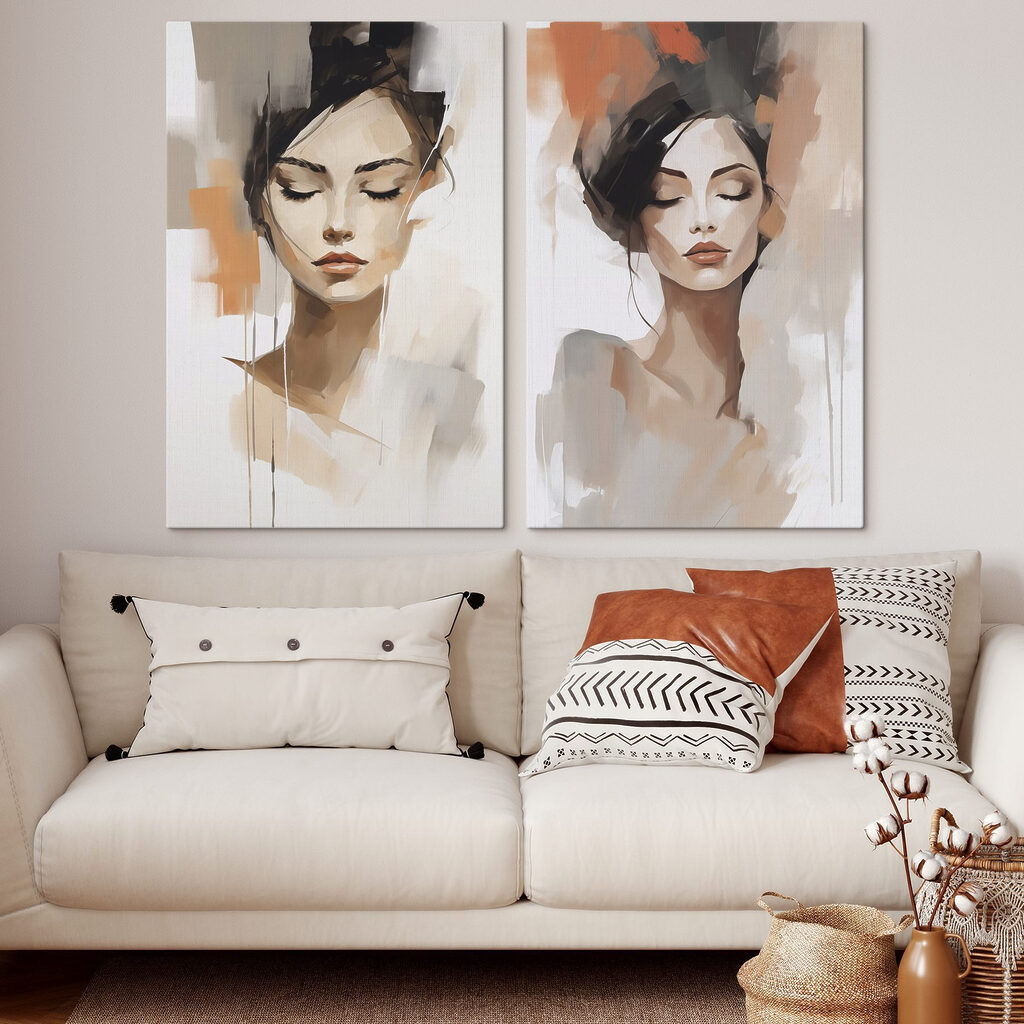 Painting of a woman Painting of a woman