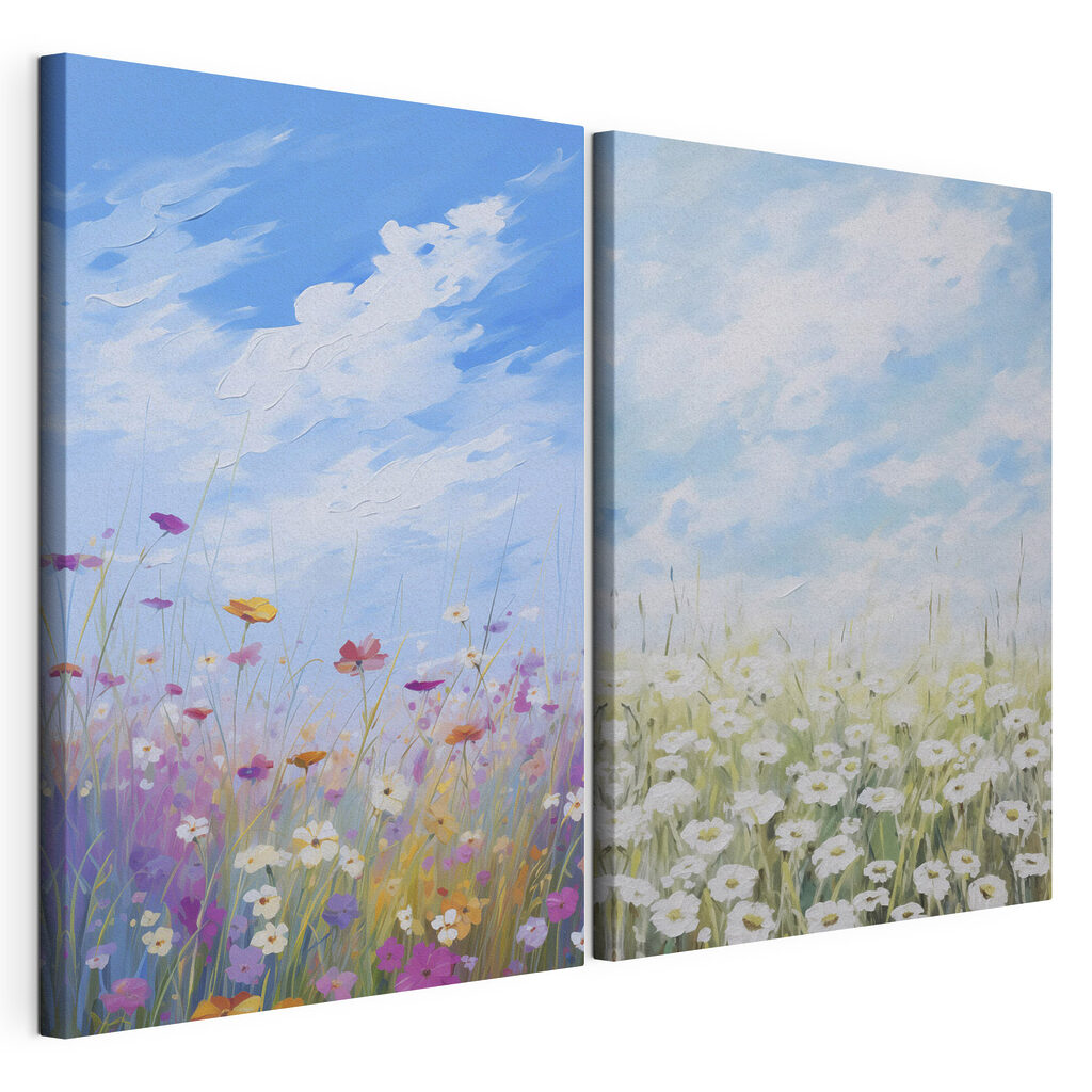 Painting of flowers and grass Painting of flowers and grass