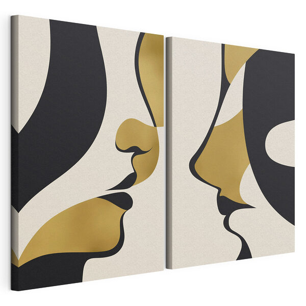 Elegant faces in harmonious contrast Elegant faces in harmonious contrast