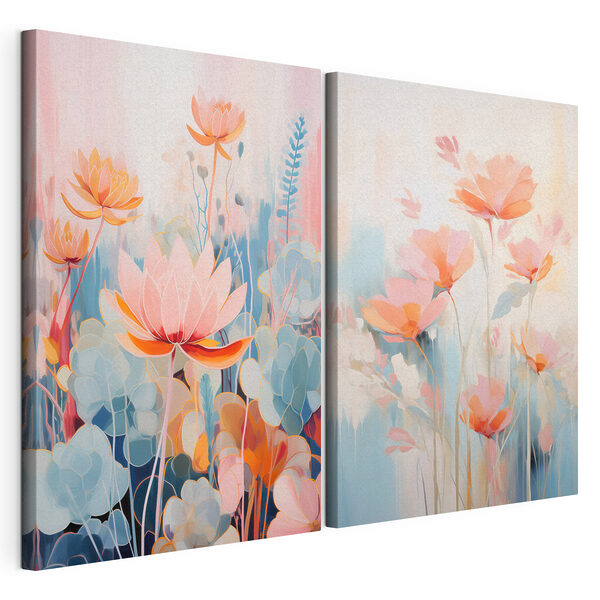 Gemälde von Blumen und Pflanzen Modularer Leinwanddruck Gemälde von Blumen und Pflanzen