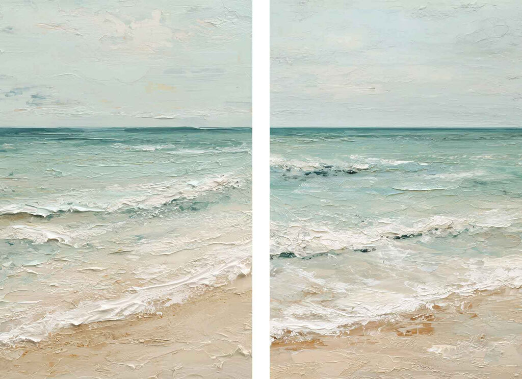 Painting of a beach Painting of a beach