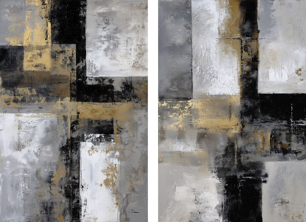 Pair of art pieces Pair of art pieces