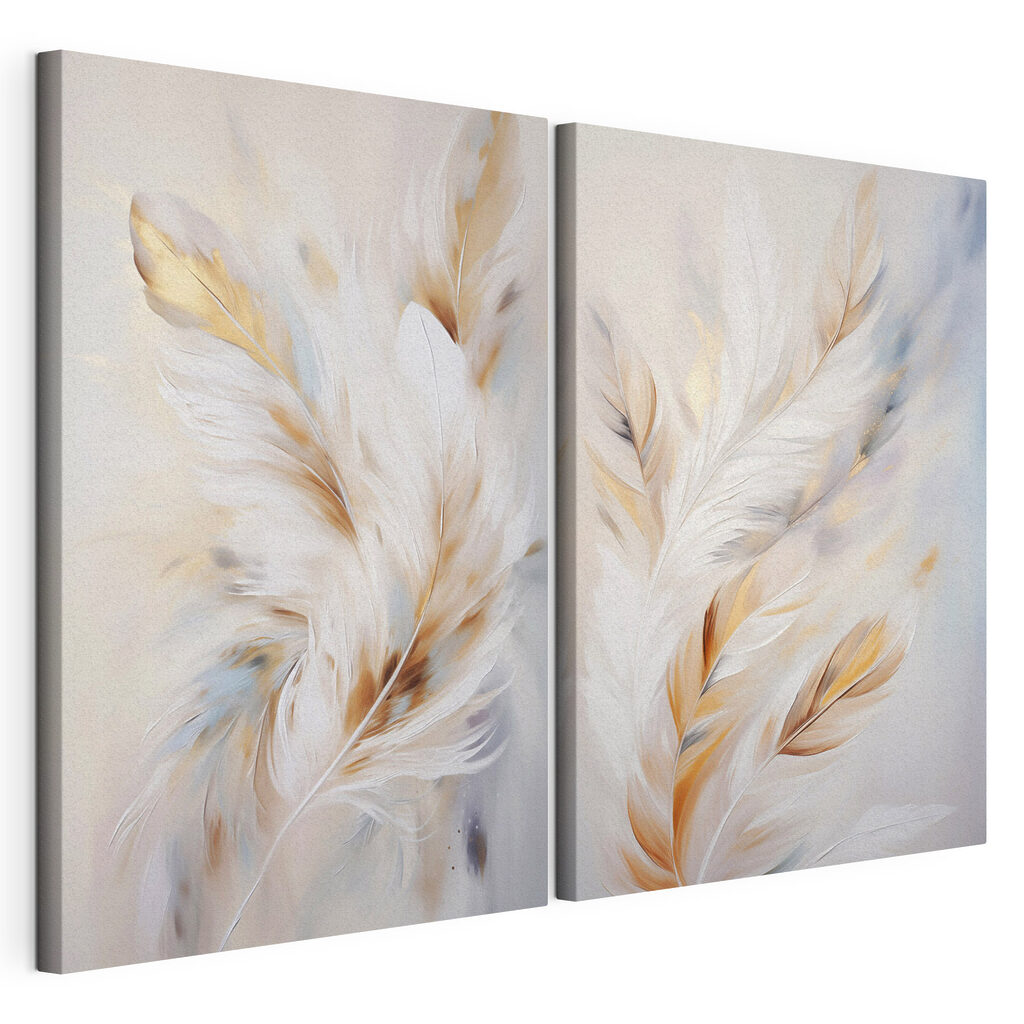 Soft elegance in feathered art Soft elegance in feathered art