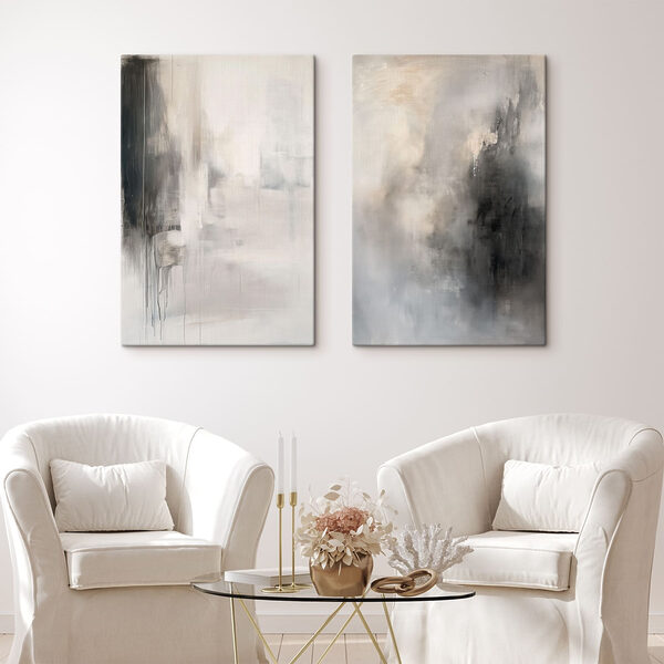 Painting of a person in a white suit