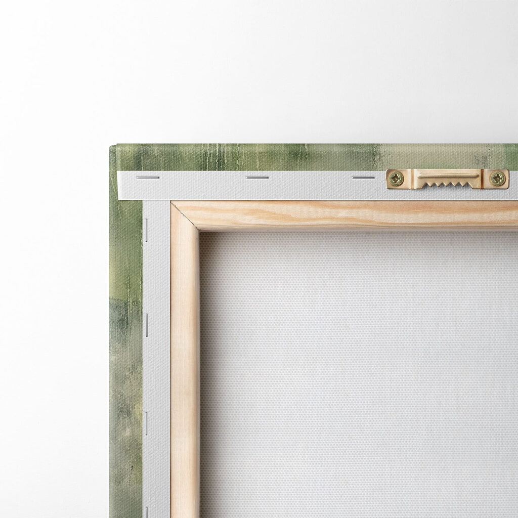 - Shades of green and abstract forms - Shades of green and abstract forms