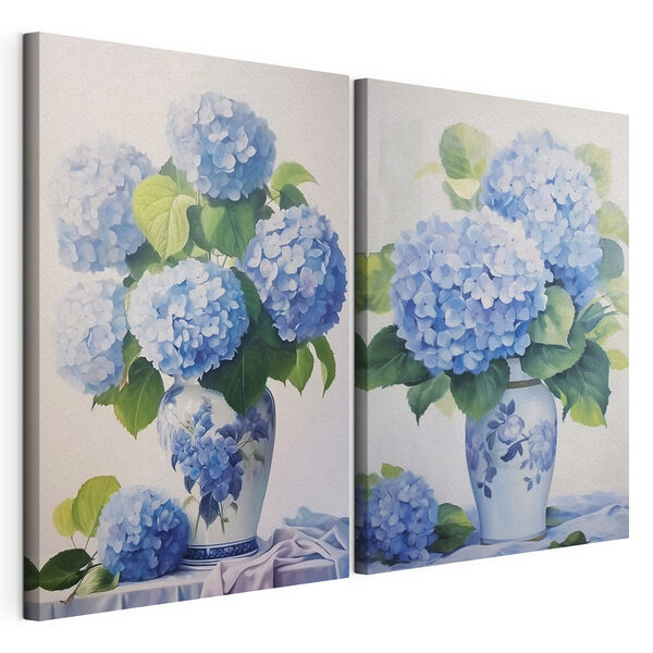Gemälde von Blumen in einer Vase Modularer Leinwanddruck Gemälde von Blumen in einer Vase