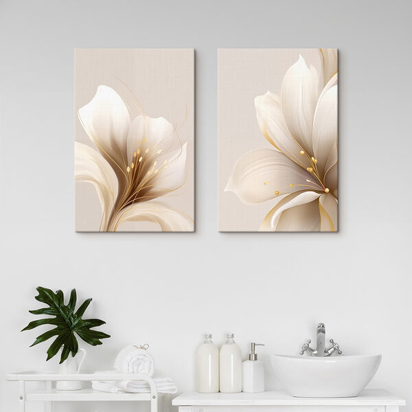 Elegant floral blossoms in soft tones Elegant floral blossoms in soft tones