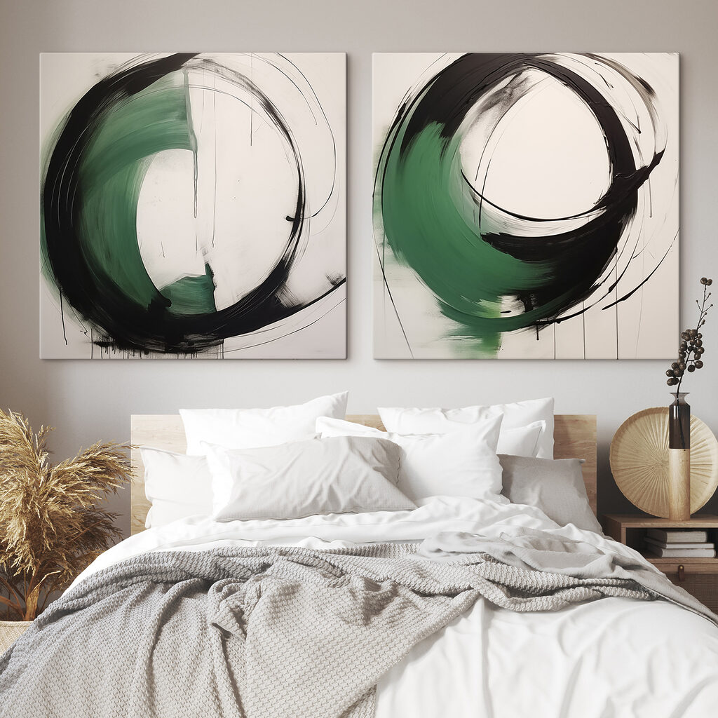 Two paintings of a circle Two paintings of a circle