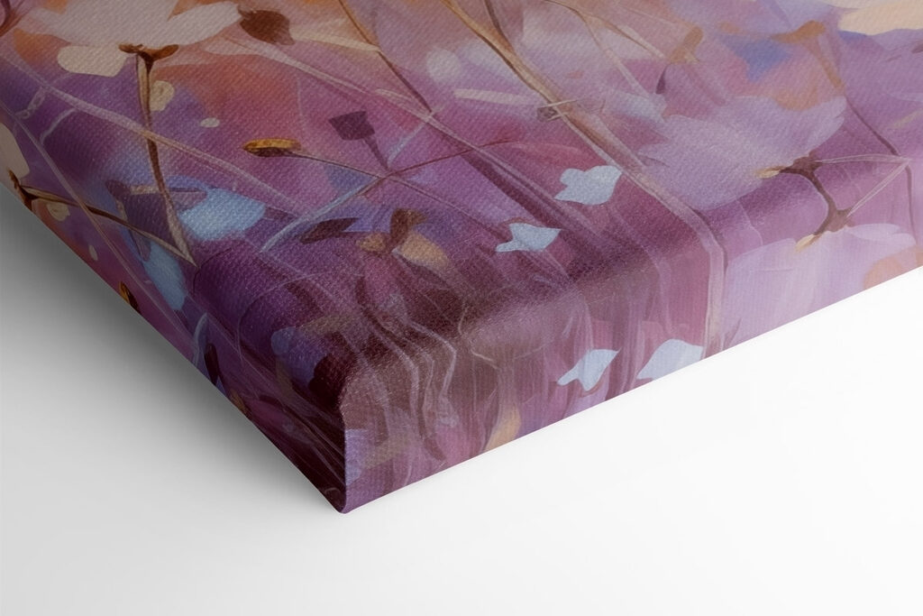 Painting of flowers in a field Painting of flowers in a field