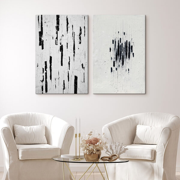 Abstract contrasts in black and white Abstract contrasts in black and white