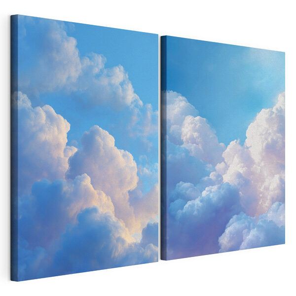 Blauer Himmel mit Wolken Modularer Leinwanddruck Blauer Himmel mit Wolken