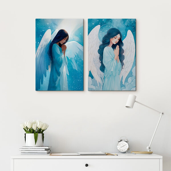 Painting of a woman with wings Painting of a woman with wings