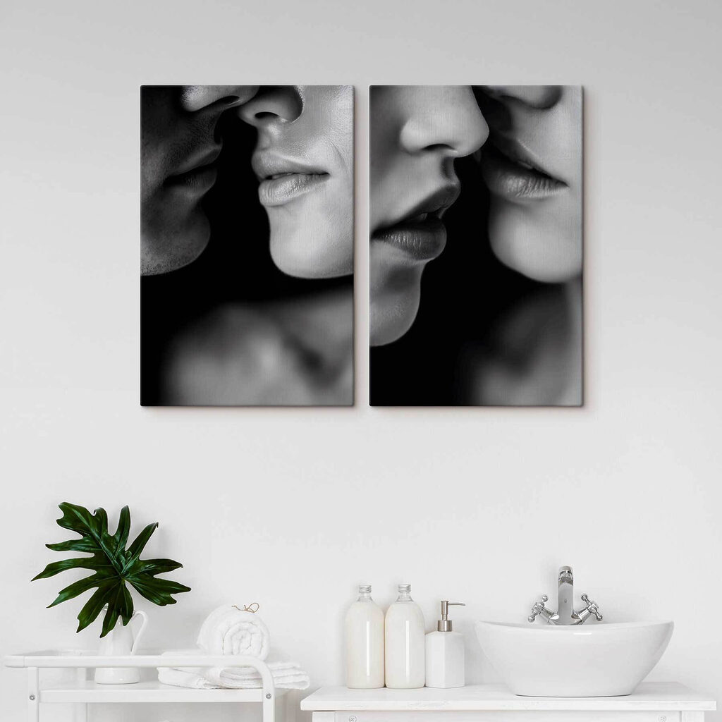 Intimate moments captured in monochrome