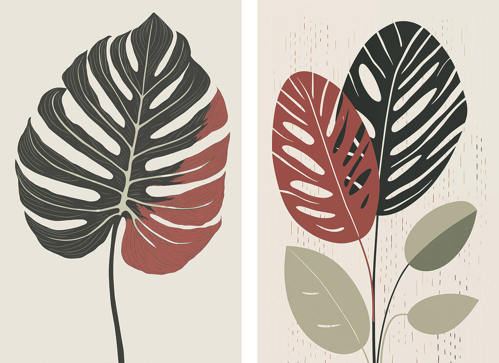 Two images of a plant Two images of a plant
