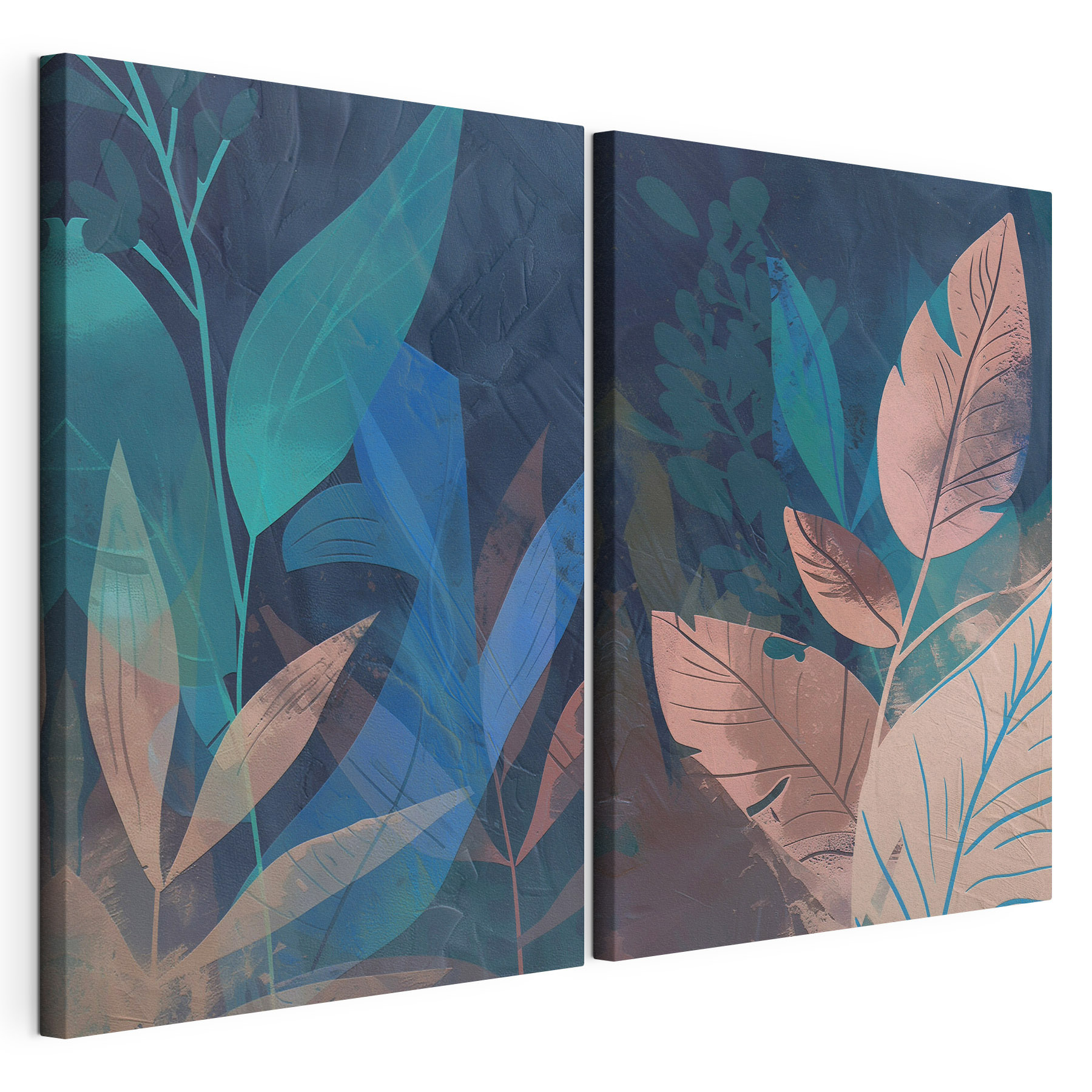 Painting of leaves and plants Painting of leaves and plants