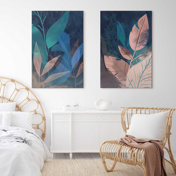 Painting of leaves and plants Painting of leaves and plants