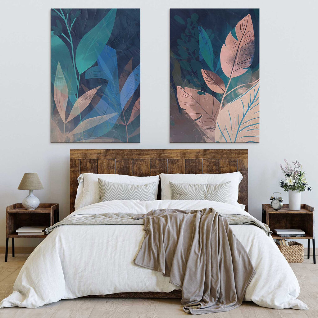 Painting of leaves and plants Painting of leaves and plants