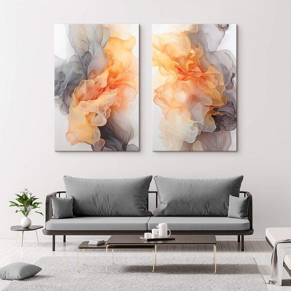 Flowing colors in soft harmony Flowing colors in soft harmony