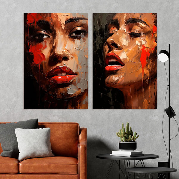 Collage of a woman's face