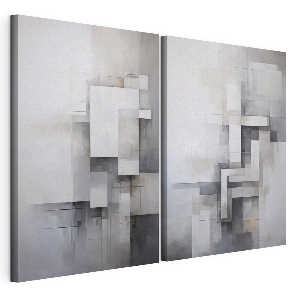Painting of squares and lines Painting of squares and lines