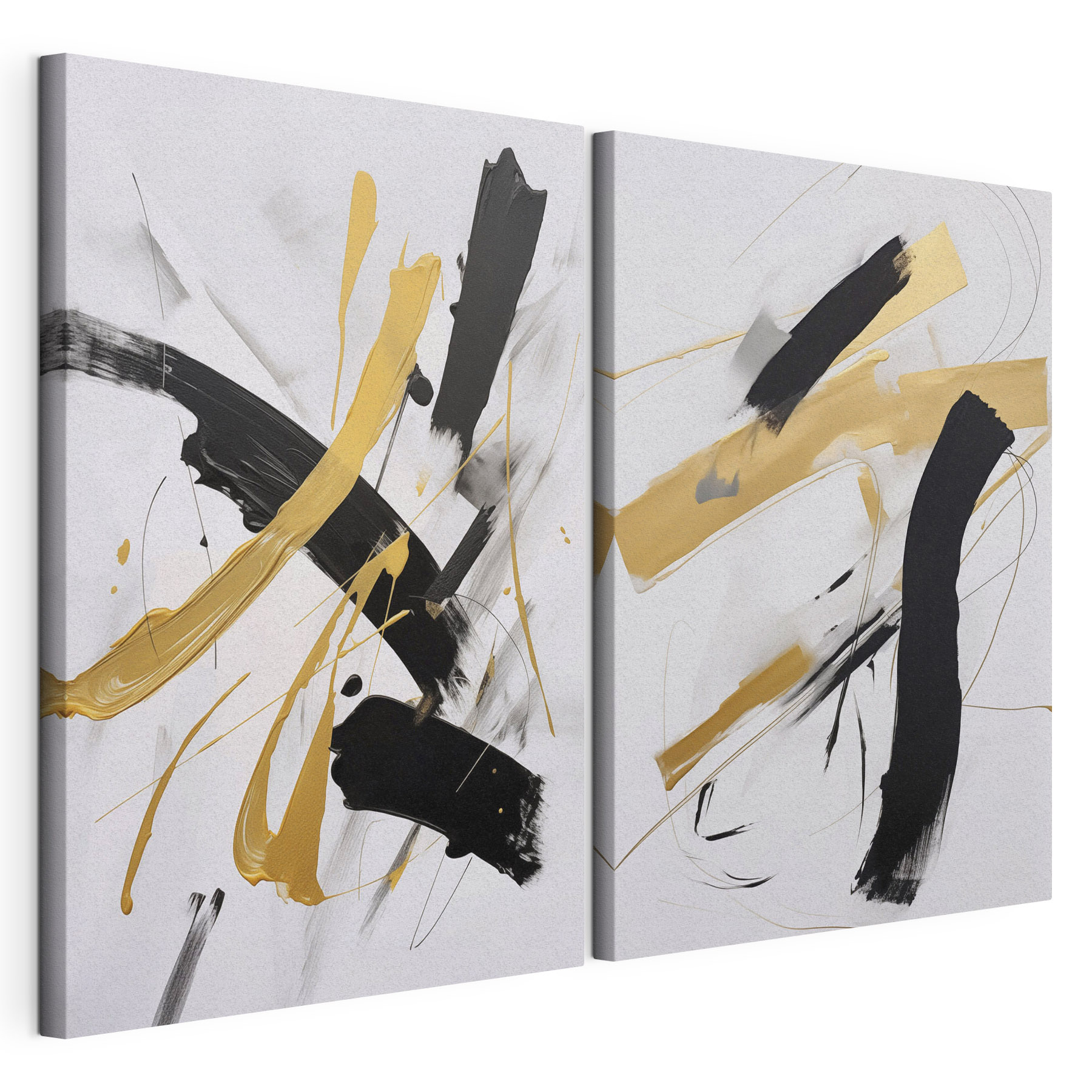 Dynamic strokes in bold contrast Dynamic strokes in bold contrast