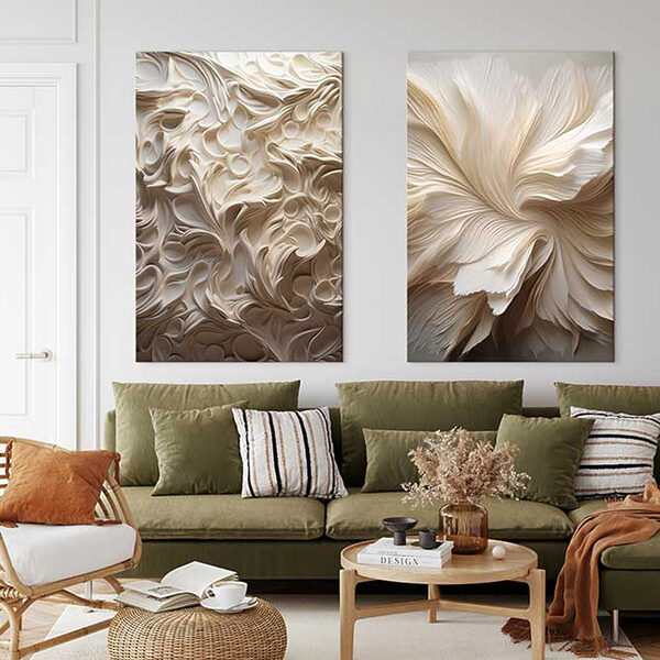 Collage of white paper Collage of white paper