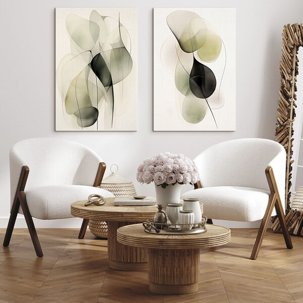Abstract shapes in gentle colors Abstract shapes in gentle colors