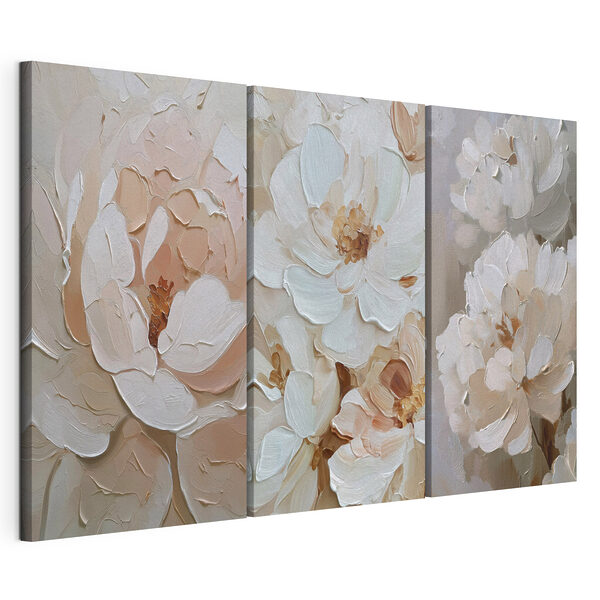 Blumen-Collage Modularer Leinwanddruck Blumen-Collage