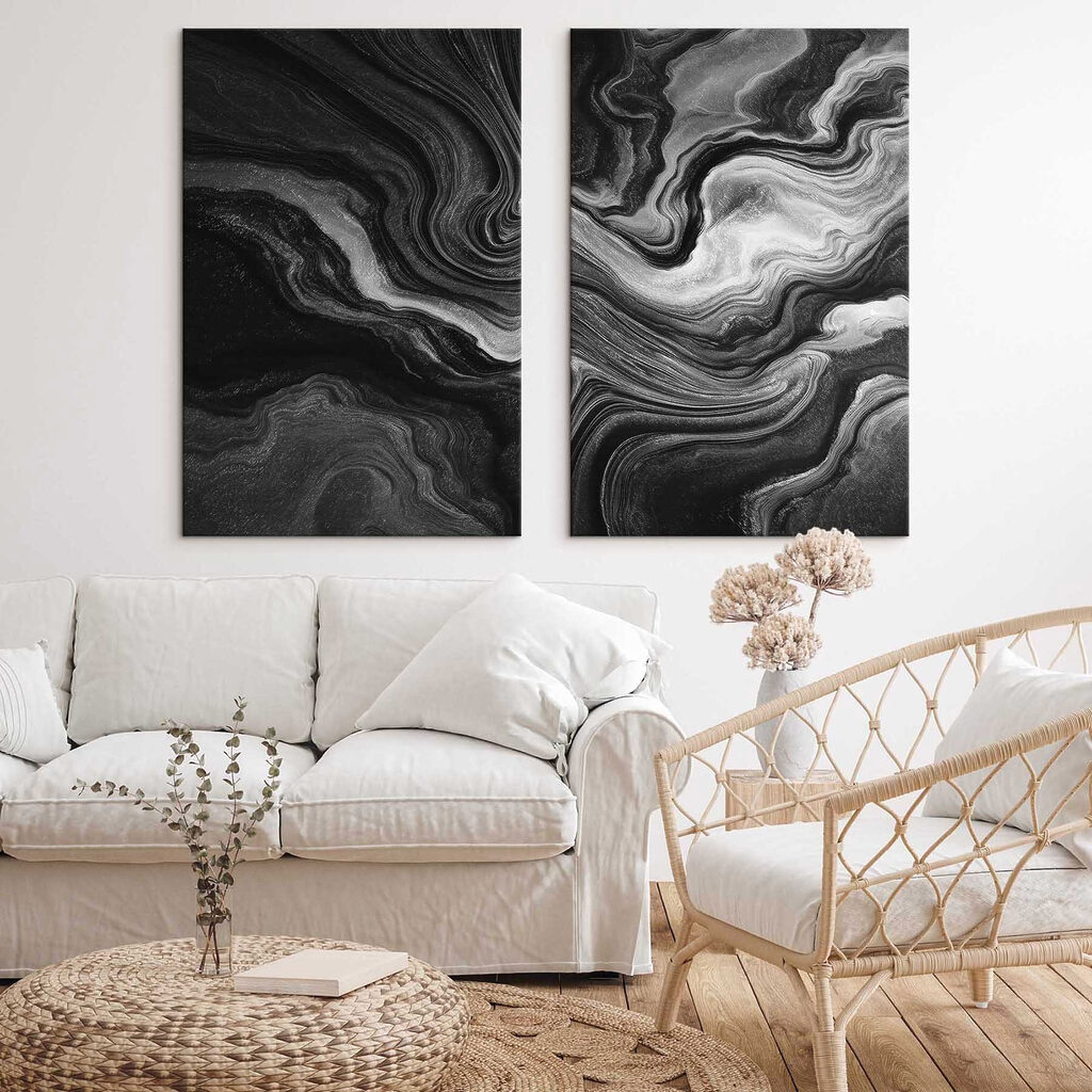Black and white swirls Black and white swirls