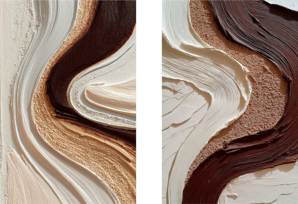 Fluid patterns in earthy hues Fluid patterns in earthy hues
