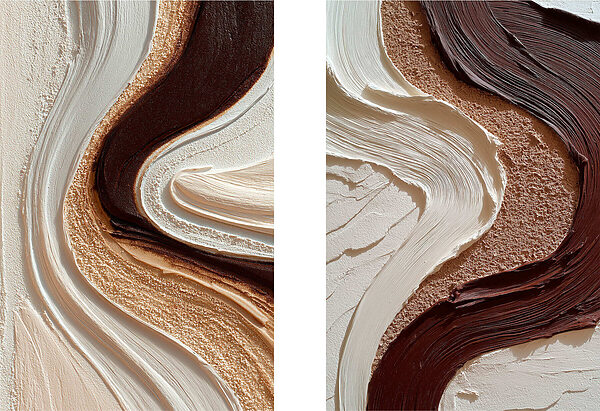 Fluid patterns in earthy hues Fluid patterns in earthy hues